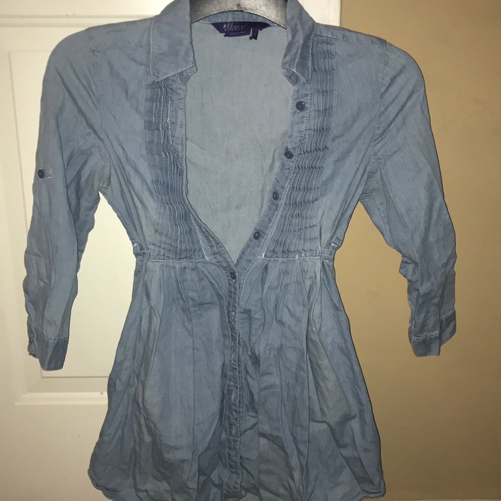Chambray top